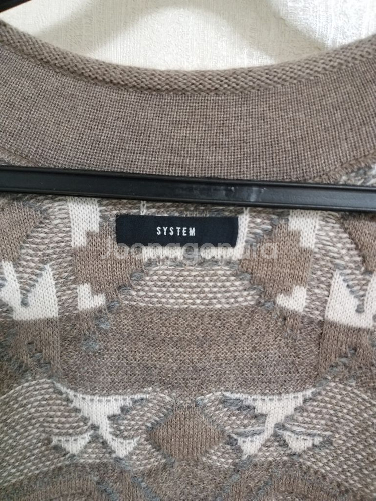 여성 시스템 을.알파카 니트코트(오벅핏90-100)--5