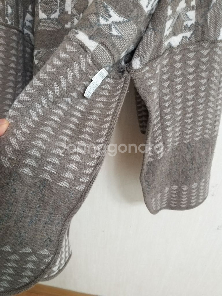 여성 시스템 을.알파카 니트코트(오벅핏90-100)--7