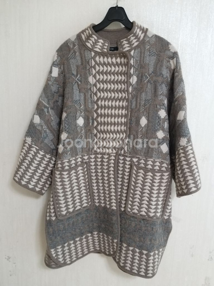 여성 시스템 을.알파카 니트코트(오벅핏90-100)--9