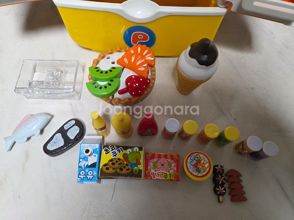 뽀로로 냉장고와 뽀로로 생일케이크--4