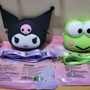 새상품) 산리오 정품 쿠로미 인형 가방, 크로스백