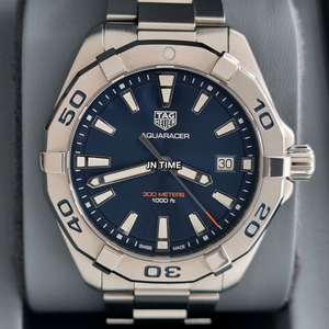 태그호이어 아쿠아레이서 300 쿼츠 청판 41mm(2019년식)