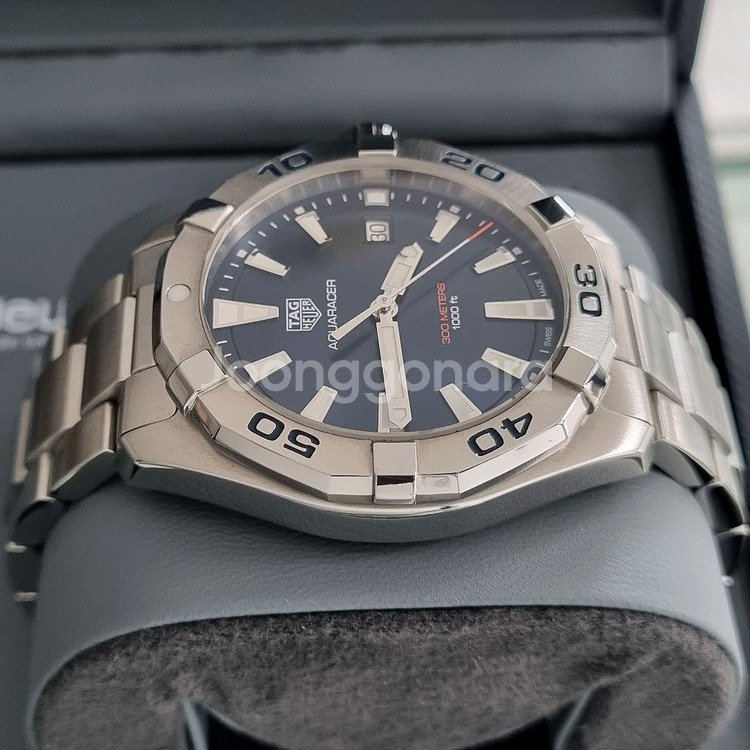태그호이어 아쿠아레이서 300 쿼츠 청판 41mm(2019년식)--5