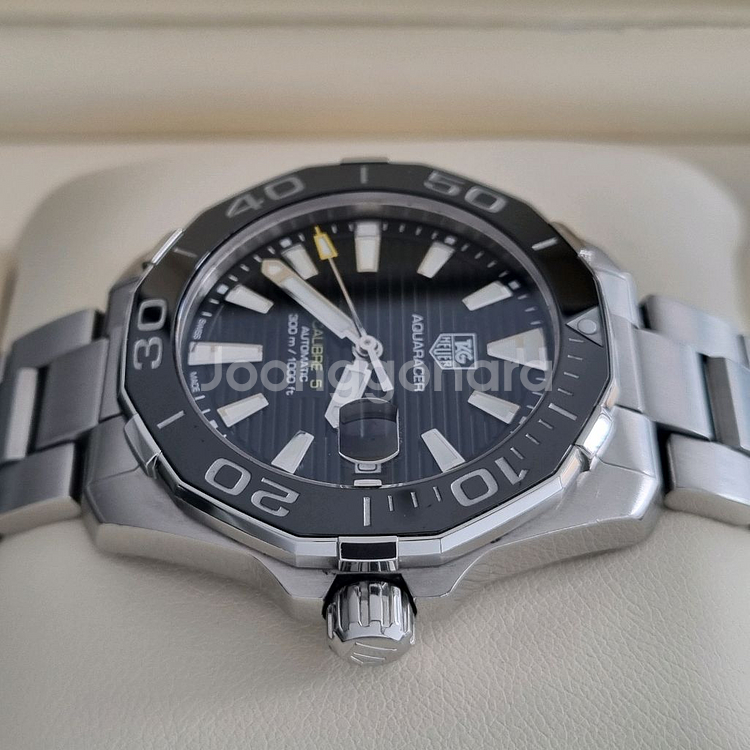 태그호이어 아쿠아레이서 오토 검판 41mm(오버홀 완료)--4