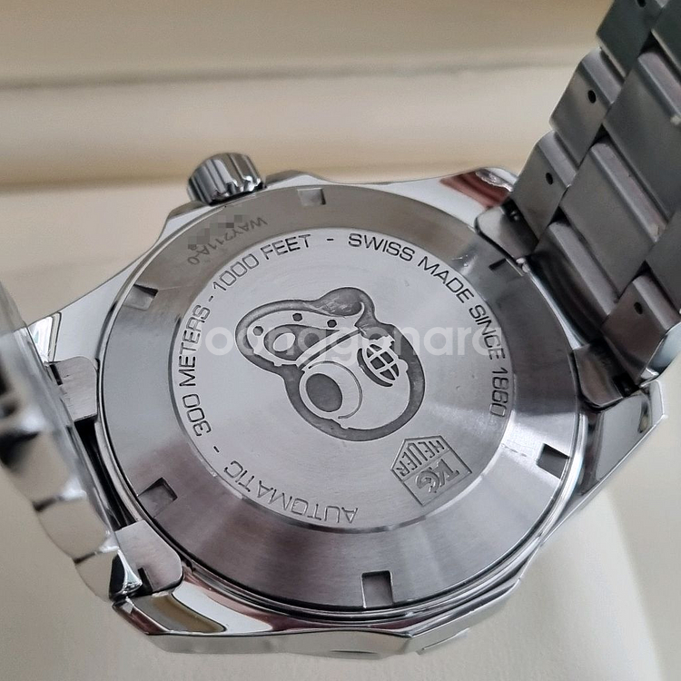 태그호이어 아쿠아레이서 오토 검판 41mm(오버홀 완료)--7