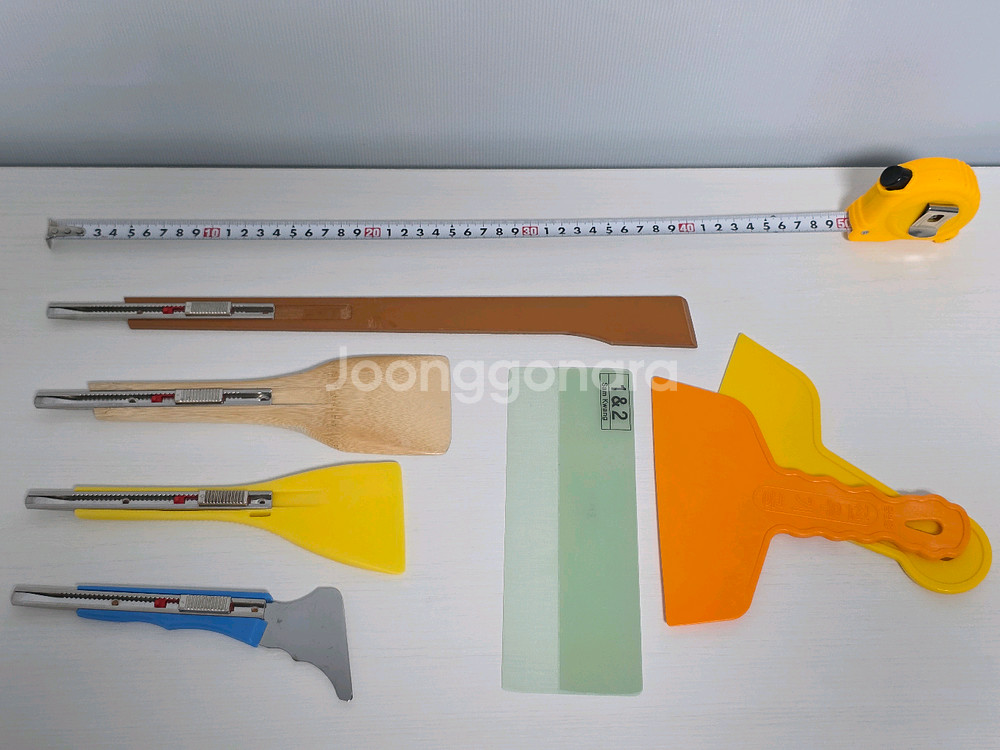 도배용 칼 도배칼 판매(장칼, 나무칼, 주걱칼, 필름칼) 칼받이 & 헤라 포함--0
