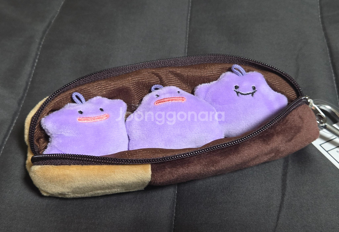 CU 메타몽 인형 네임택, 빼빼로 키링, 그립톡 2종 일괄--1