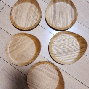 원목 컵받침 5개 일괄~ 거의새것