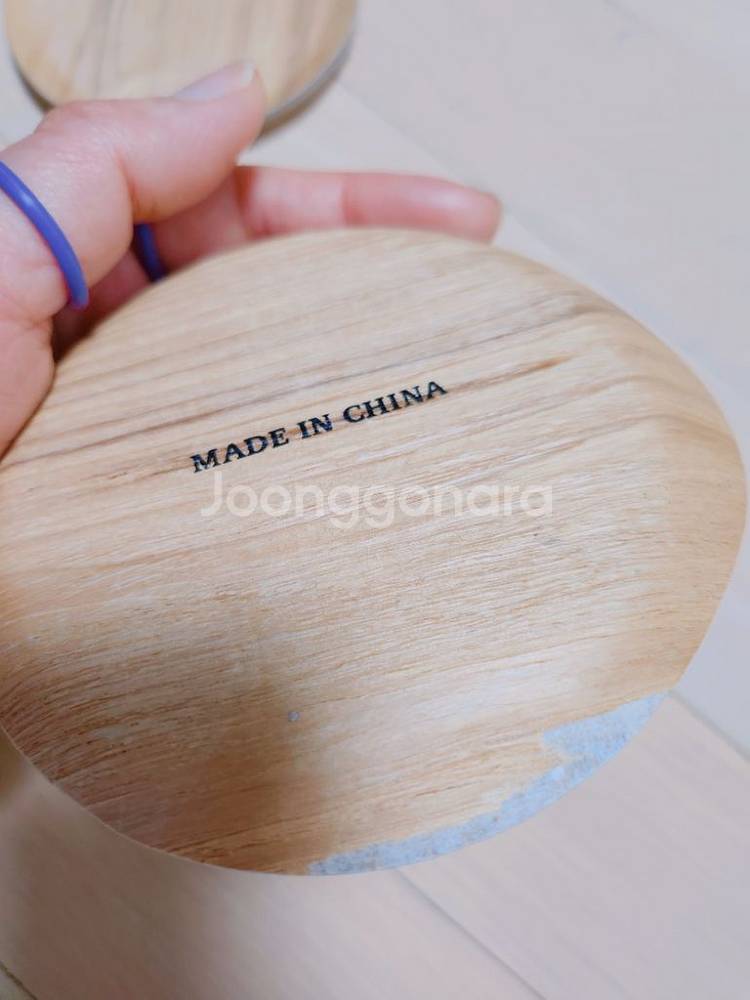 원목 컵받침 5개 일괄~ 거의새것--1