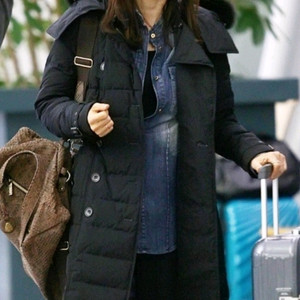 버버리 브릿 블랙 패딩 코트 S