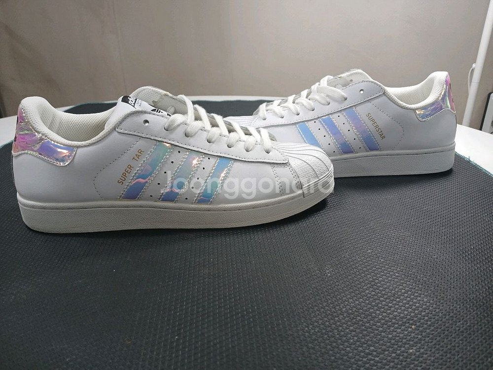 아디다스 슈퍼스타 홀로그램 흰색 270~280(칼발)--0