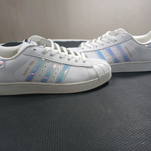 아디다스 슈퍼스타 홀로그램 흰색 270~280(칼발)