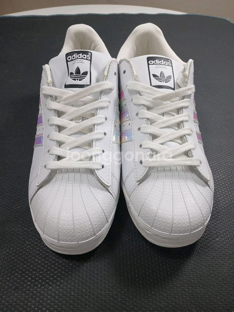 아디다스 슈퍼스타 홀로그램 흰색 270~280(칼발)--4