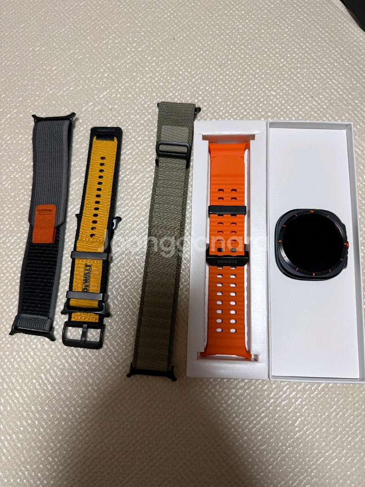 갤럭시 워치 울트라 오렌지 스포츠 밴드--0