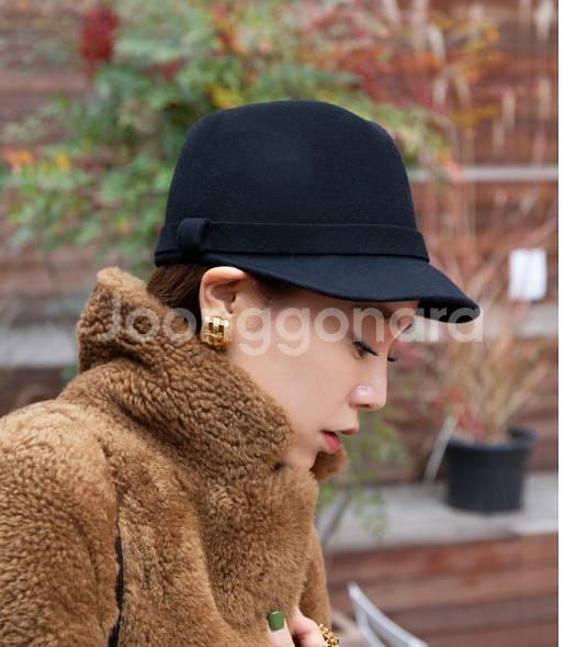 몽또또 브라운 모자--0