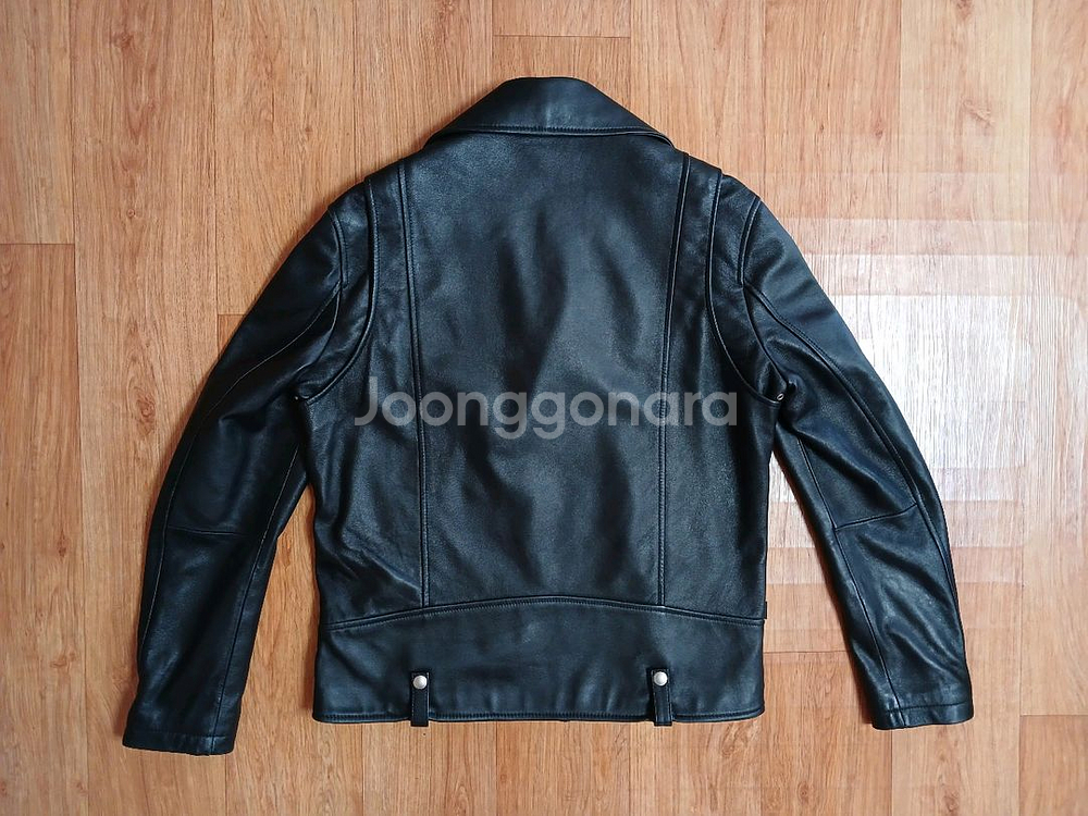 에이징ccc 남성 라이더 양가죽 라이더 자켓 (블랙) (100) (상태 최상급)--4