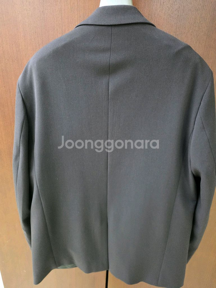 [L] 무신사 스탠다드 릴렉스드 베이식 블레이저 다크그레이--3