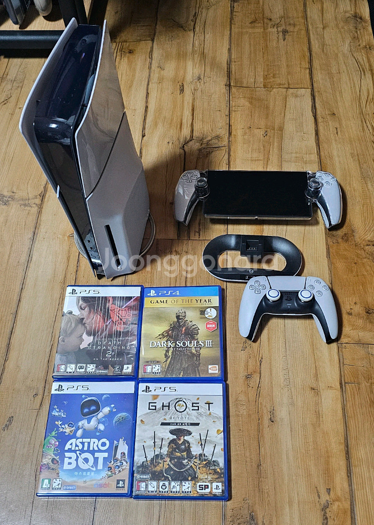 PS5 슬림디스크 + PS 포탈 + 최신게임4개 일괄판매--0