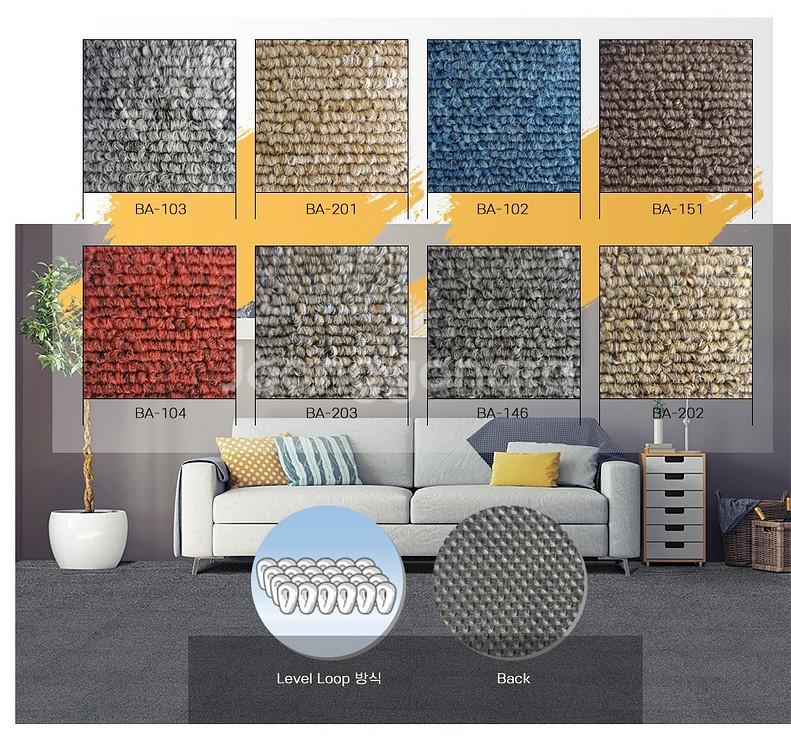 [팝니다] 타일카페트,카펫타일 새것4장당 12,000원--0