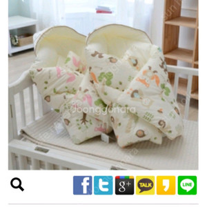 쌍둥이 겉싸개 아기 방수 매트