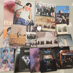 K-POP 아티스트 앨범 컬렉션 엑소 exo 포카 스티커 일괄판매