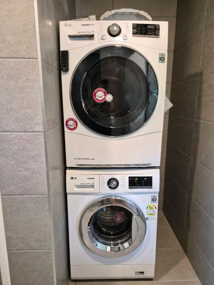 LG 트롬 드럼세탁기 9kg + 건조기 세트--1