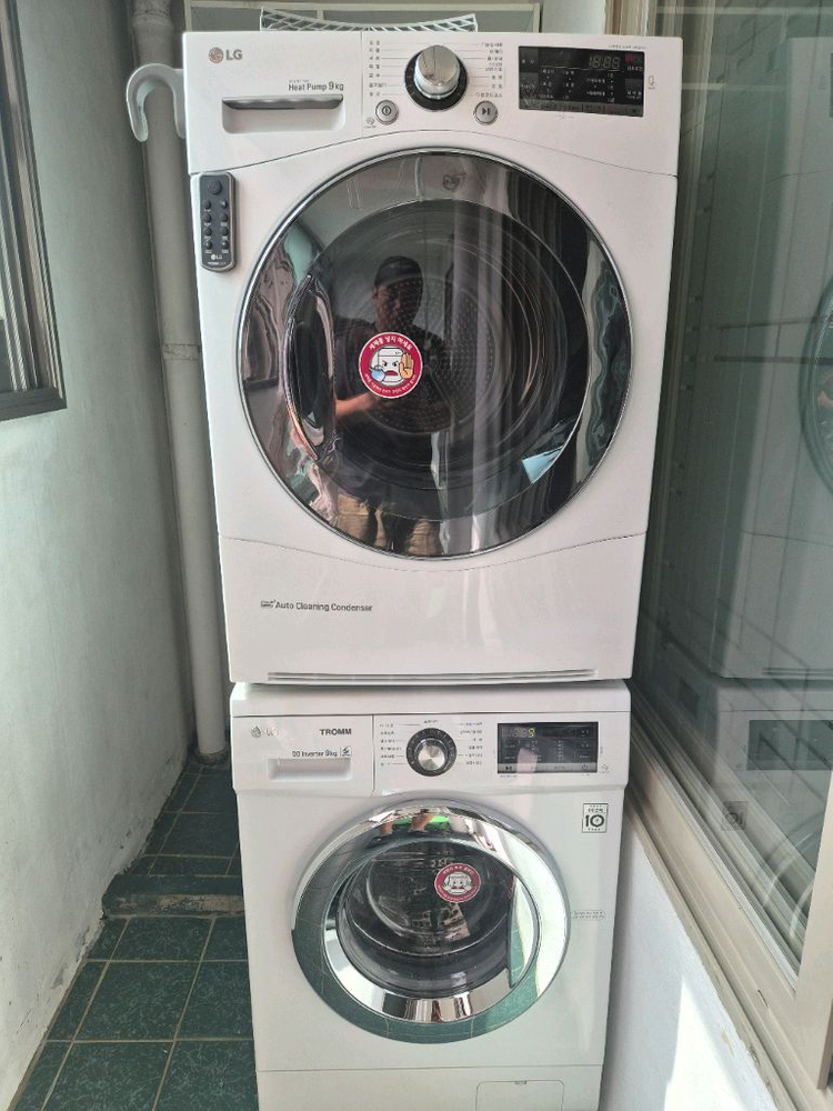 LG 트롬 드럼세탁기 9kg + 건조기 세트--2