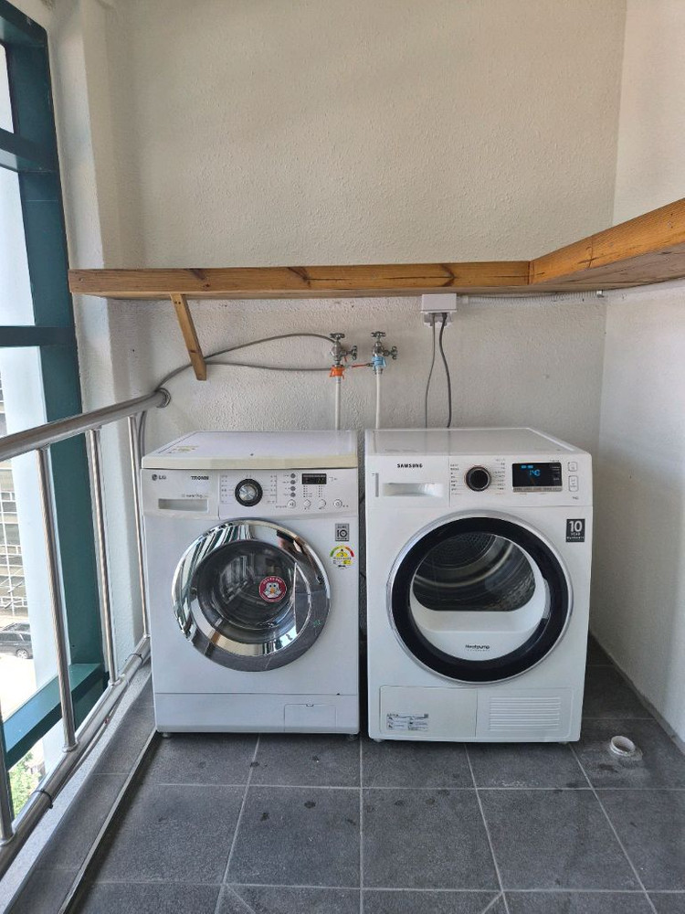 LG 트롬 드럼세탁기 9kg + 건조기 세트--9