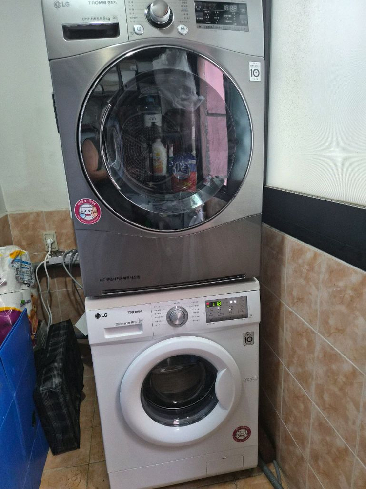 LG 트롬 드럼세탁기 9kg + 건조기 세트--8