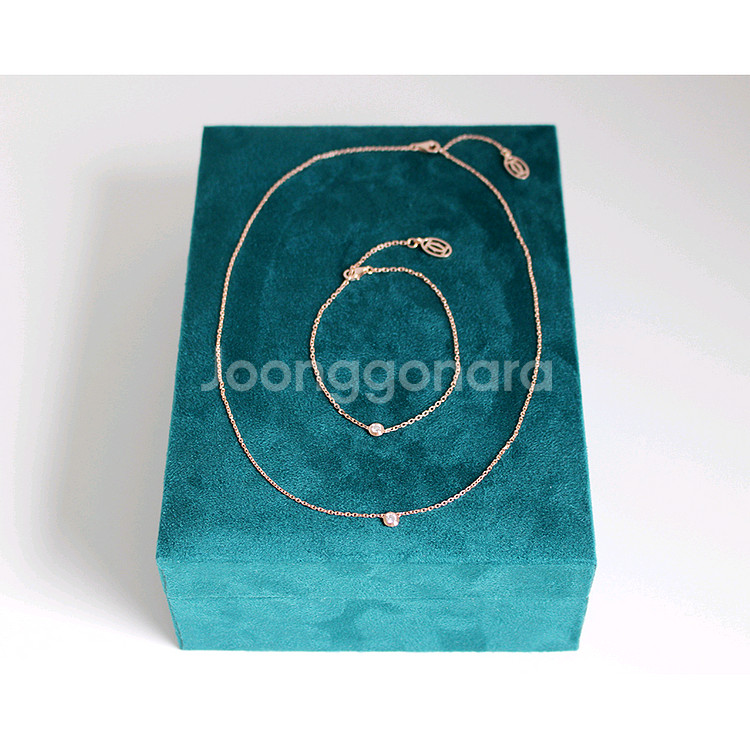 다무르 (제작) 목걸이+팔찌 18K 스몰 세트 일괄판매--1