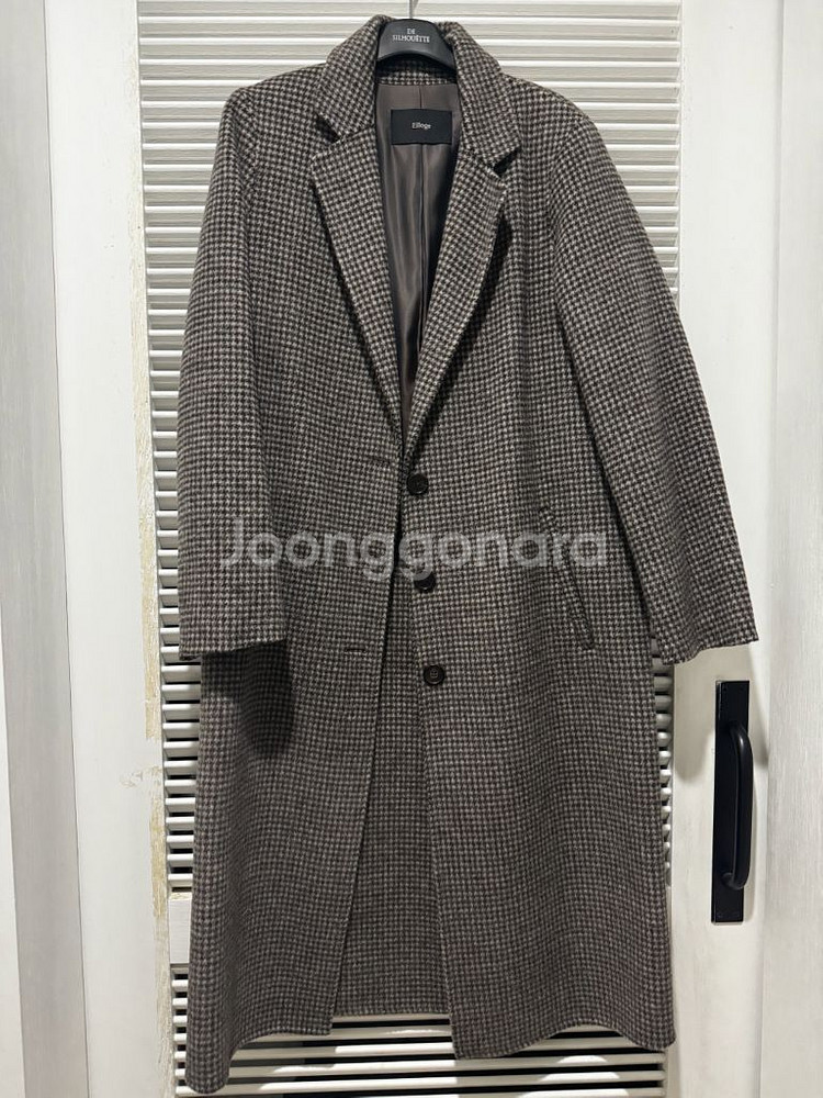 엘로주 elloge 울 체크 코트 36사이즈--0