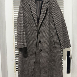 엘로주 elloge 울 체크 코트 36사이즈