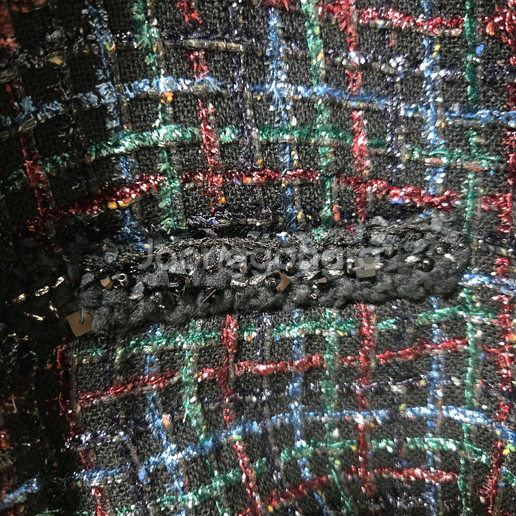 타임 글리터 체크 가디건 랑방 마인 더캐시미어 시스템--8