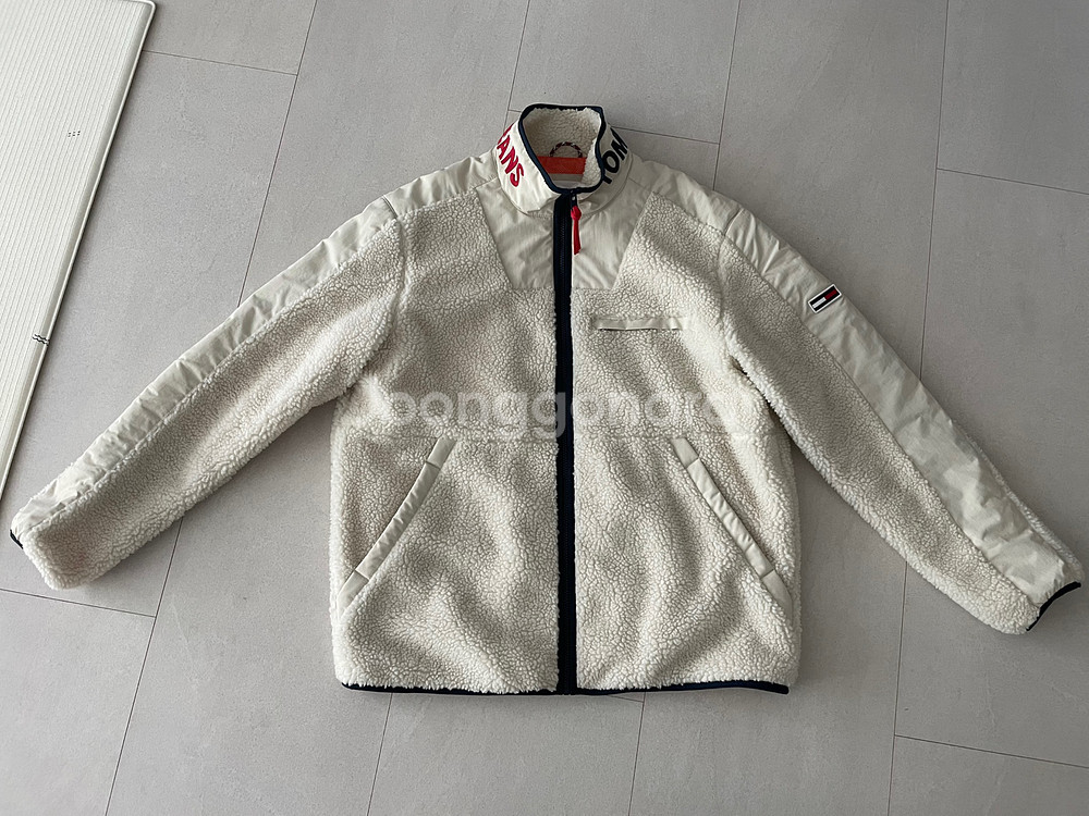 타미진 뽀글이 자켓 XXL사이즈 아이보리 컬러--0