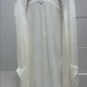 써스데이아일랜드 여성 화이트 롱가디건 55~66사이즈