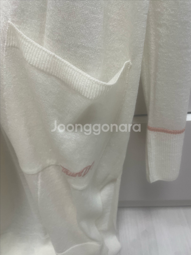 써스데이아일랜드 여성 화이트 롱가디건 55~66사이즈--4