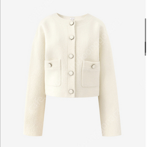 sie 제나 라운드 자켓 크림 s 이미지