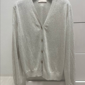 일라일 실버 펄 브이넥 가디건 m사이즈