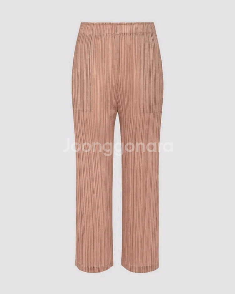 이세이미야케 플리츠플리즈 바지 10월 먼슬리 팬츠 베이지 3사이즈--0