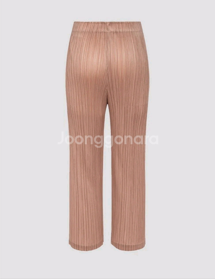 이세이미야케 플리츠플리즈 바지 10월 먼슬리 팬츠 베이지 3사이즈--1