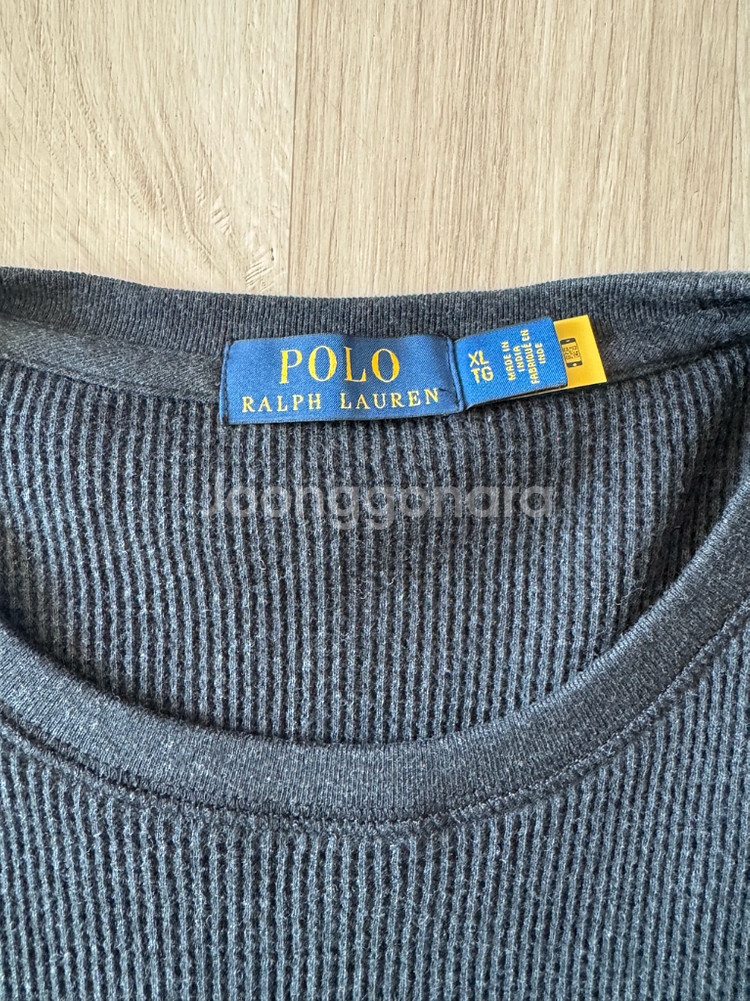 폴로 랄프로렌 와플 긴팔 티셔츠--1