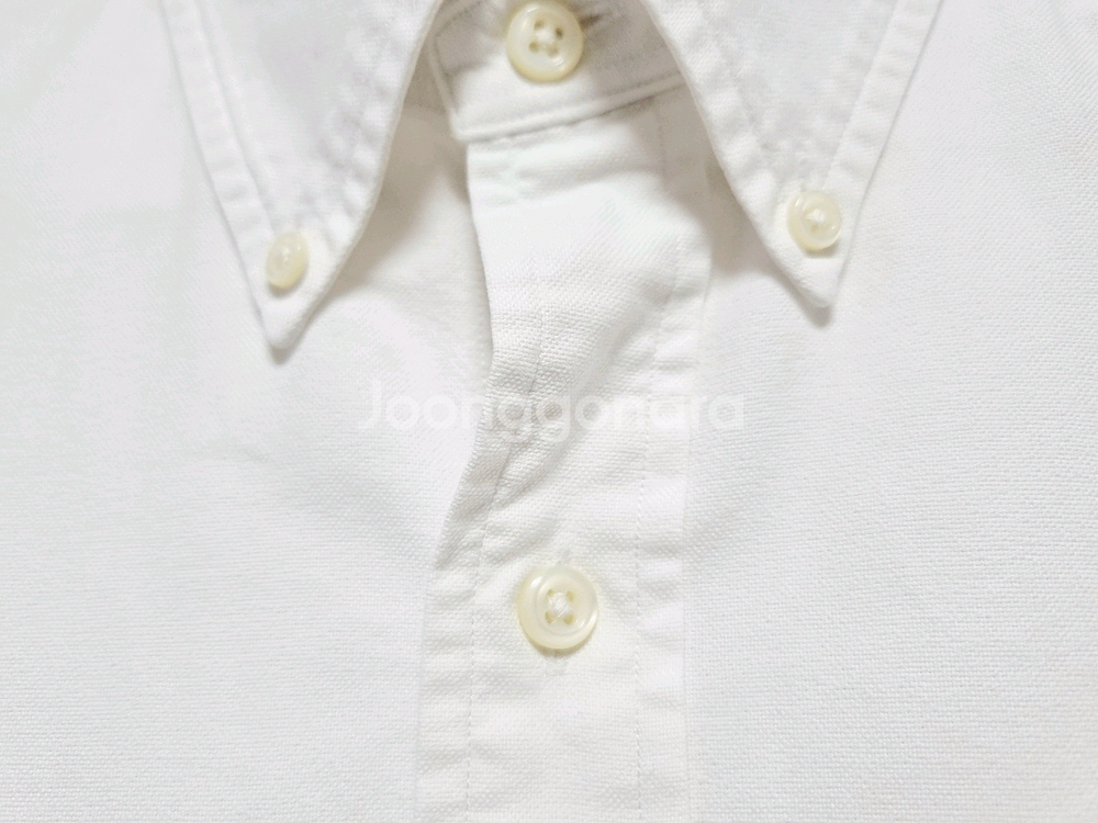 남성 폴로 화이트 흰색 옥스퍼드 긴팔 남방 셔츠 옥스포드--2