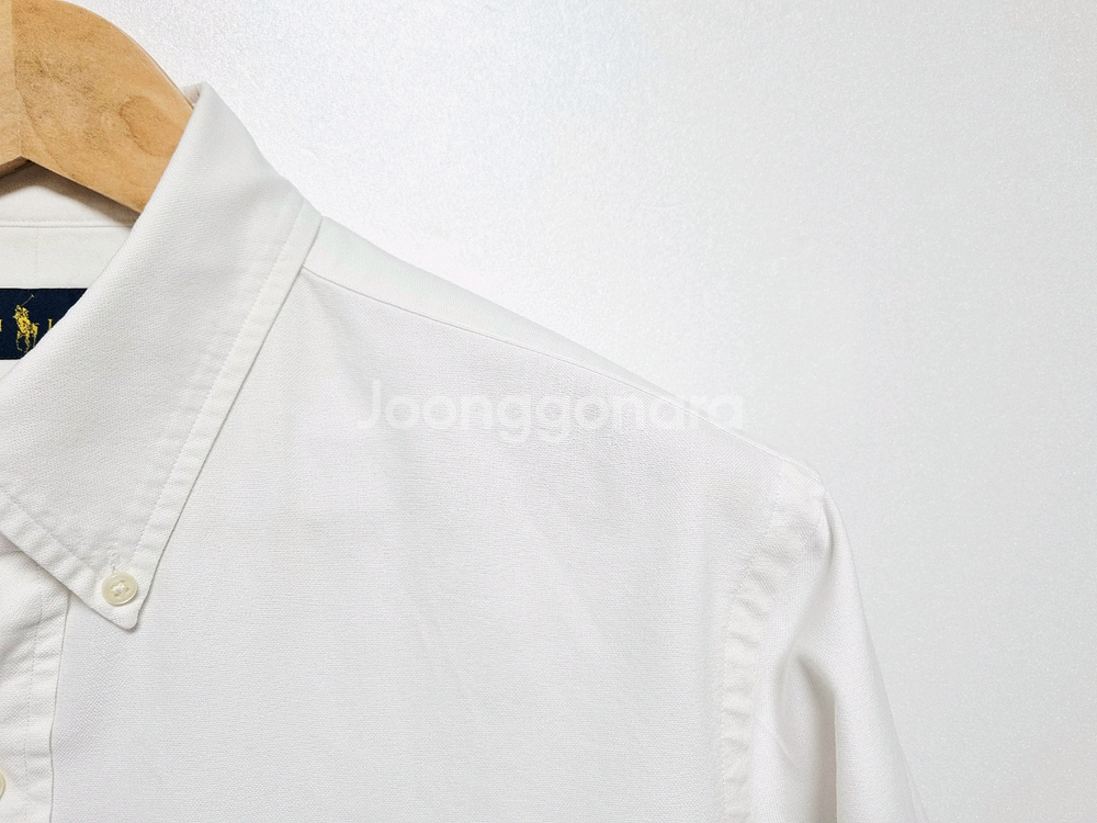 남성 폴로 화이트 흰색 옥스퍼드 긴팔 남방 셔츠 옥스포드--8