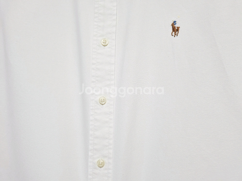 남성 폴로 화이트 흰색 옥스퍼드 긴팔 남방 셔츠 옥스포드--6