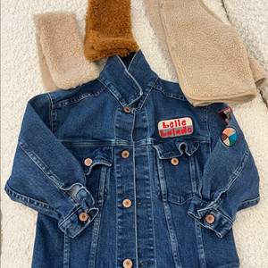 리미떼두두 데님자켓 청자켓 겨울뽀글이자켓
