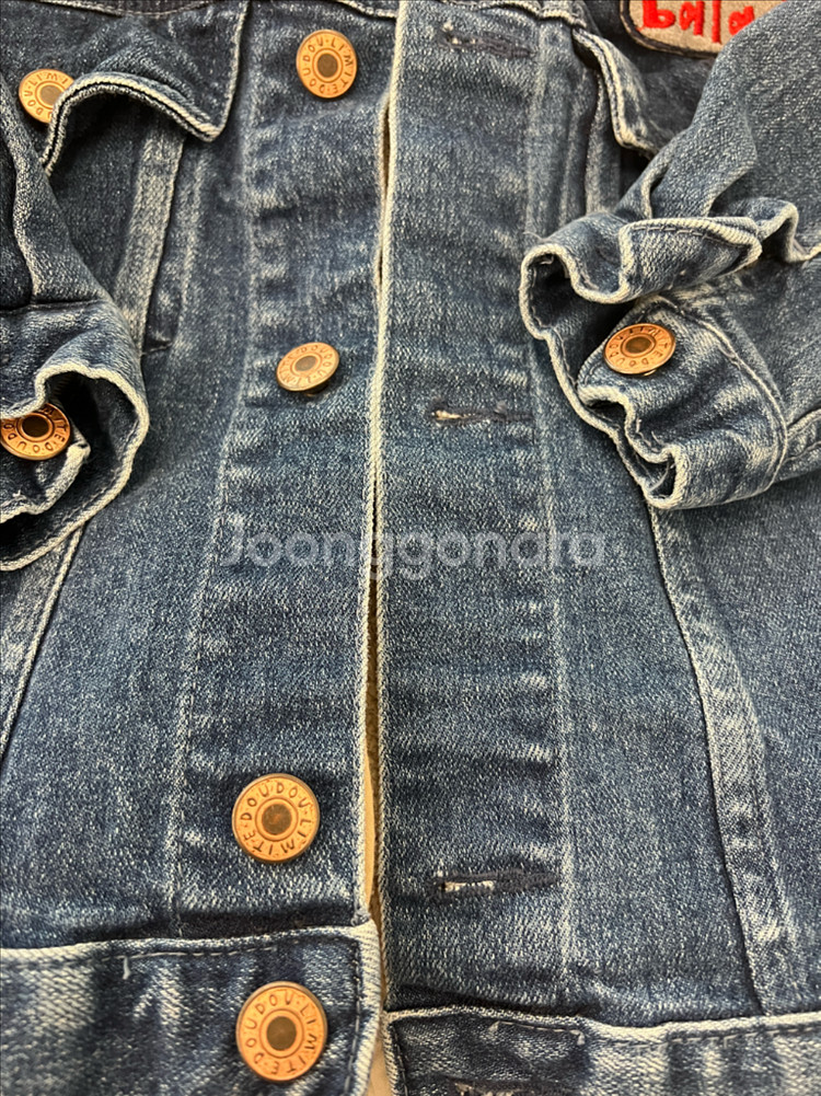 리미떼두두 데님자켓 청자켓 겨울뽀글이자켓--3