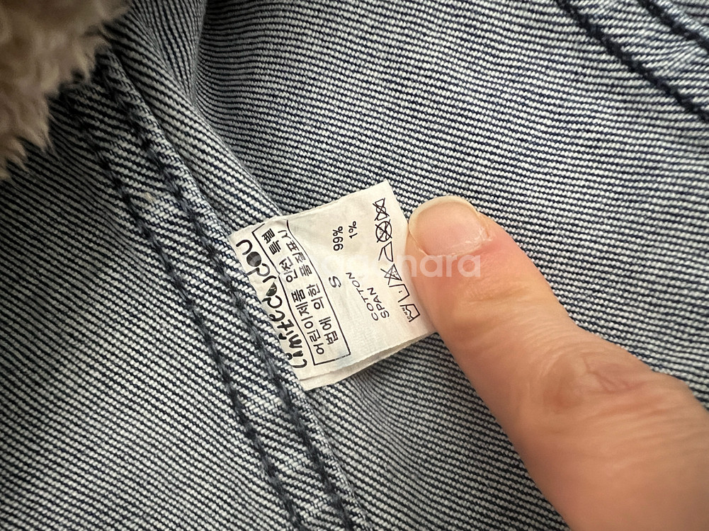 리미떼두두 데님자켓 청자켓 겨울뽀글이자켓--6