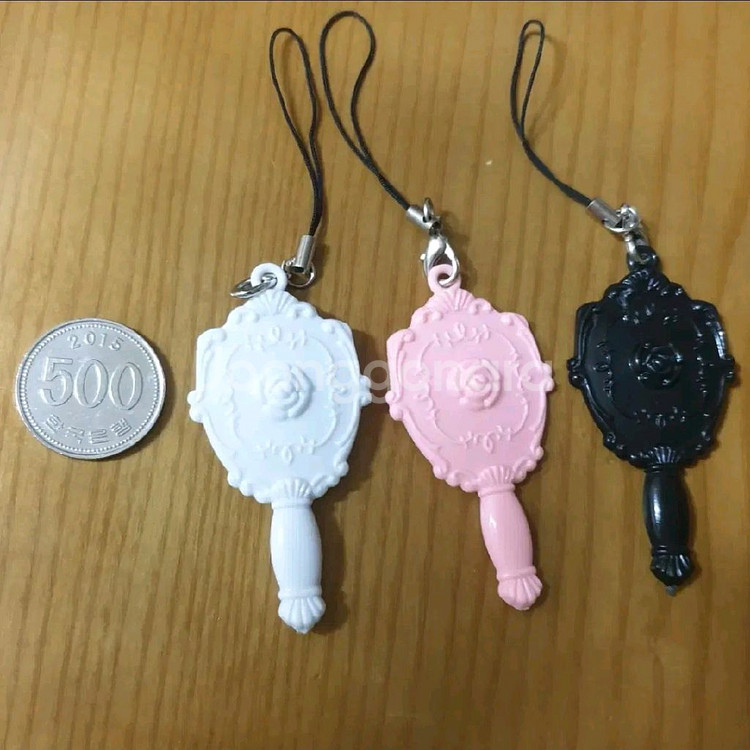 미니 거울 키링--2