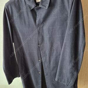 에잇세컨즈 네이비 체크 코트 100 옷