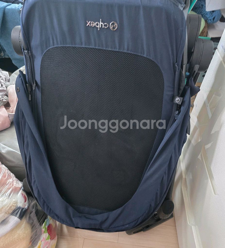 사이벡스 미오스 2.0 절충형 유모차 블루 팝니다.--5